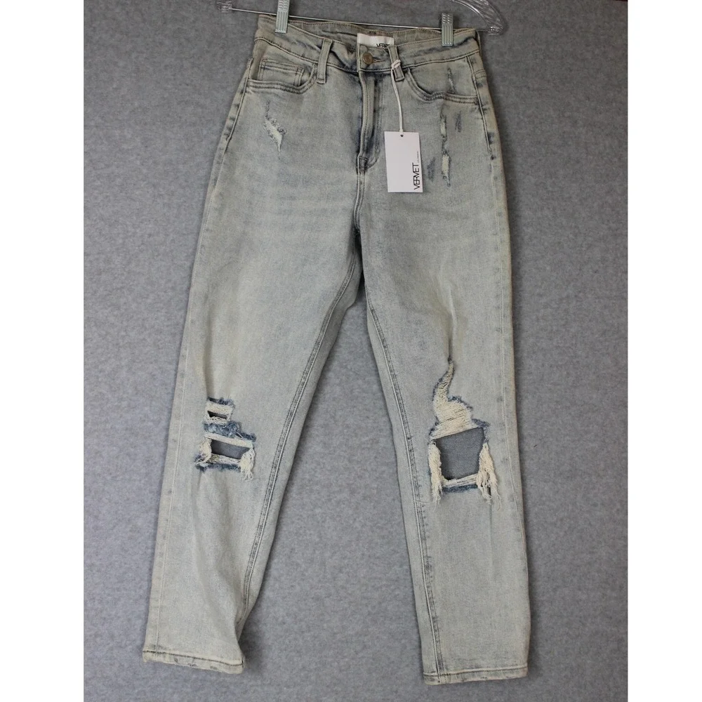 Vervet by Flying Monkey Millie Mom‎ Jeans Light Wash Size 26 NWT